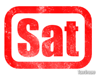 Sat Efeito do texto