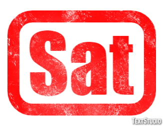 Sat Efeito de texto