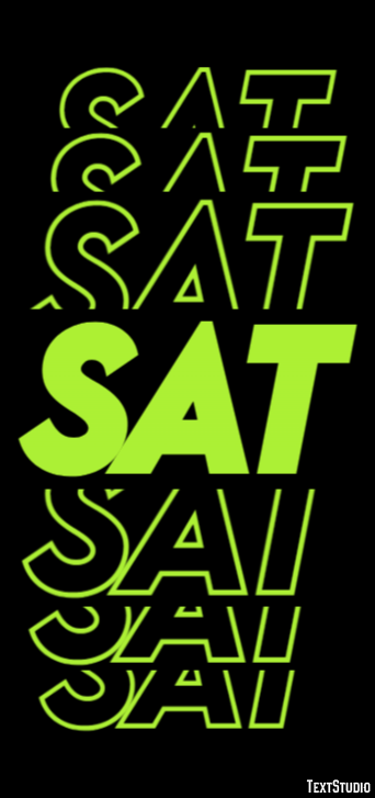 Sat Efeito de texto
