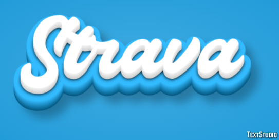 Strava Efecto de Texto