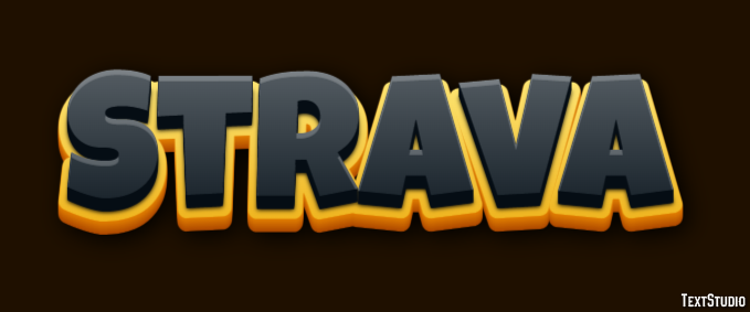 Strava Efeito de texto