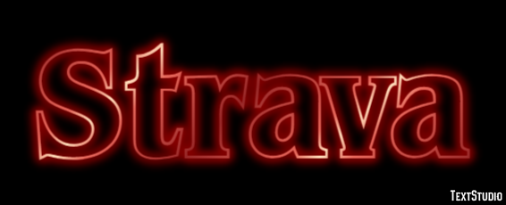 Strava Efecto de Texto