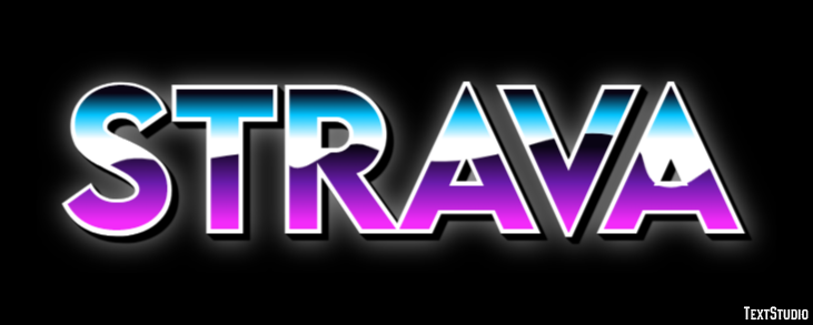 Strava Efecto de Texto