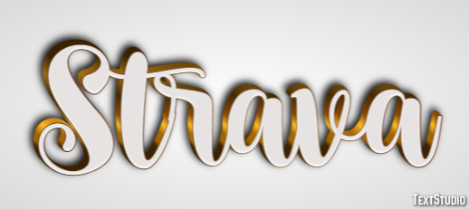 Strava Efecto de Texto