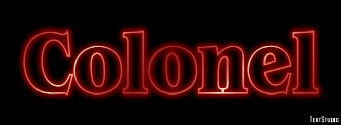 Colonel テキスト効果