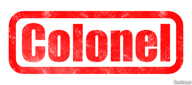 Colonel テキスト効果