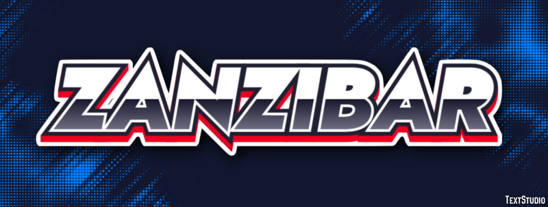 Zanzibar Efeito de texto