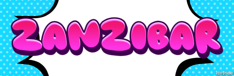 Zanzibar Efeito de texto