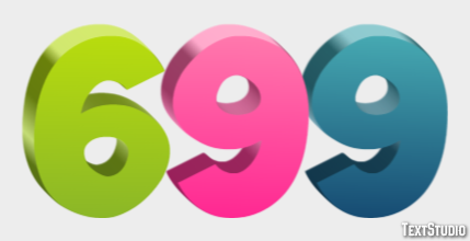 699 Efekt tekstowy