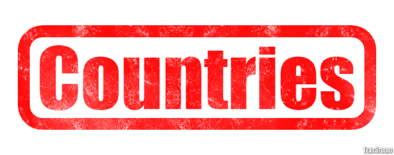 Countries Efekt tekstowy