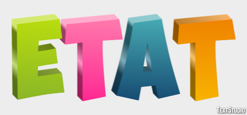 état Effet de Texte