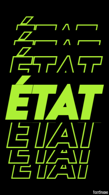 état Effet de Texte