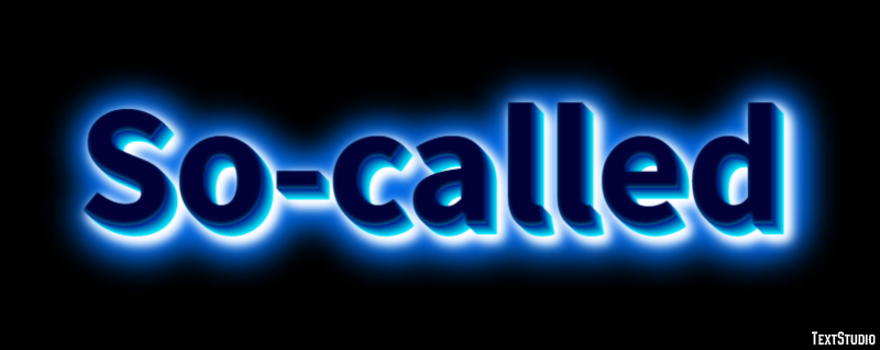 So-called Text Effect