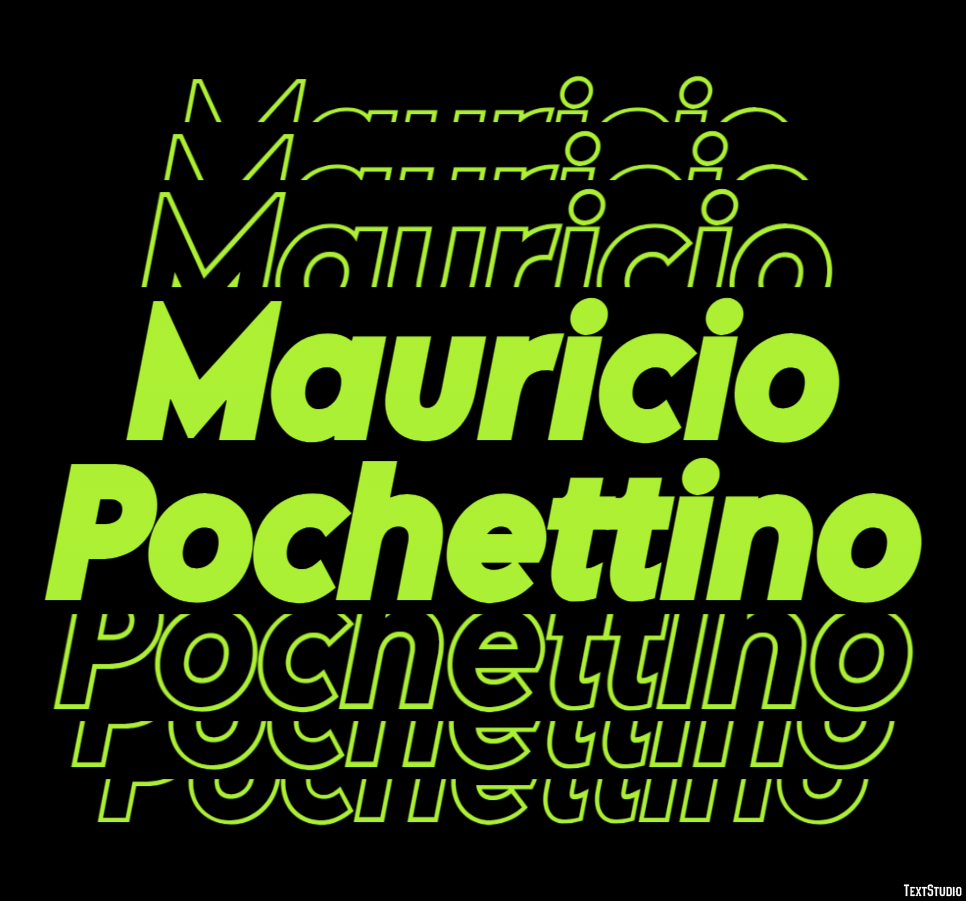 Mauricio Pochettino Efecto de Texto