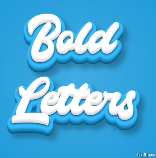 Bold Letters Texteffekt