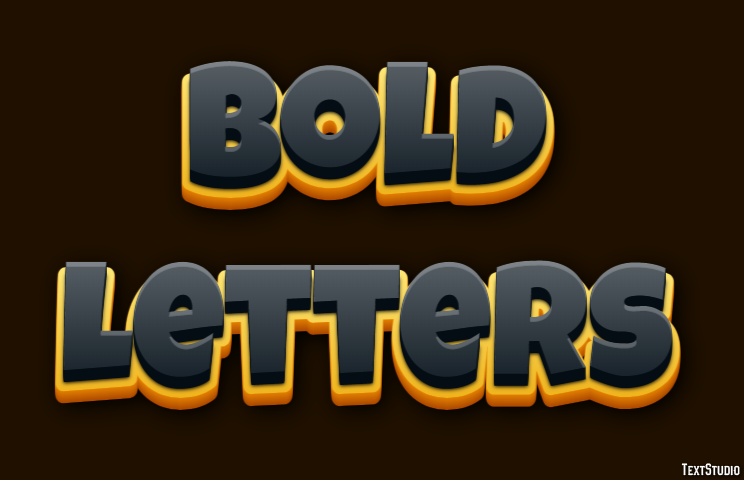 Bold Letters テキスト効果