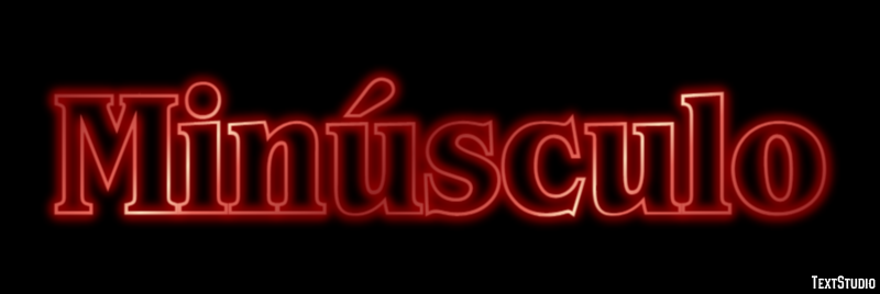 Minúsculo Efekt tekstowy
