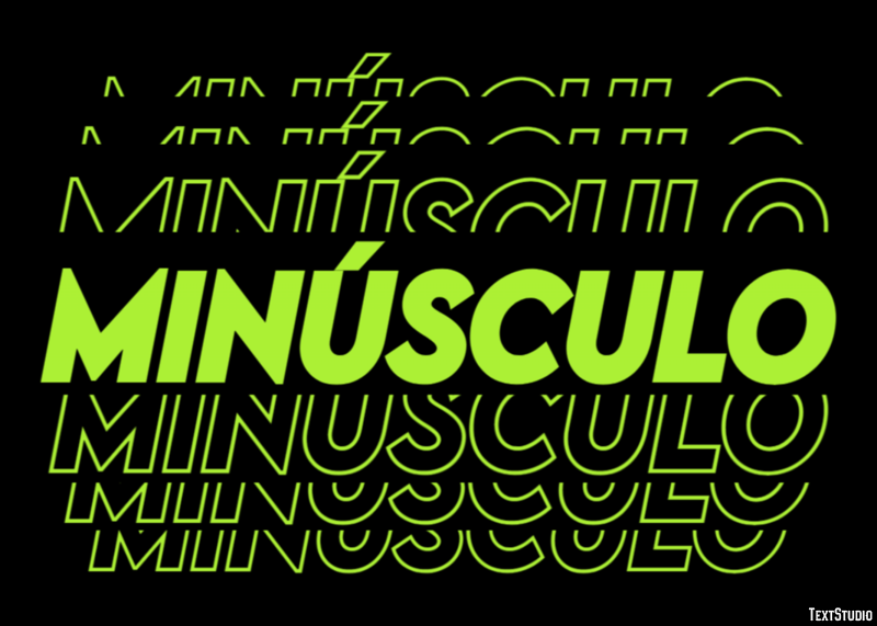 Minúsculo Efekt tekstowy