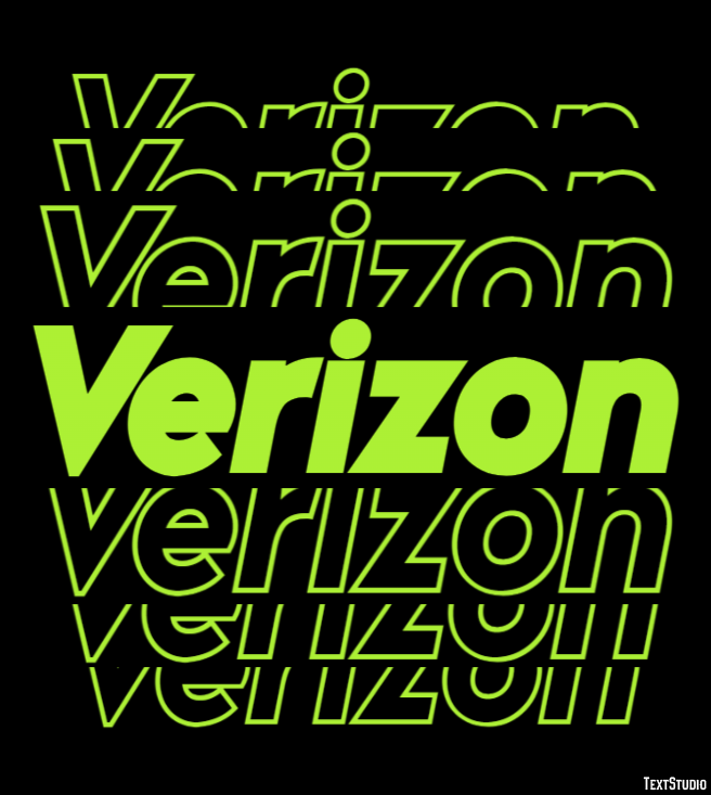 Verizon Tekst Effect