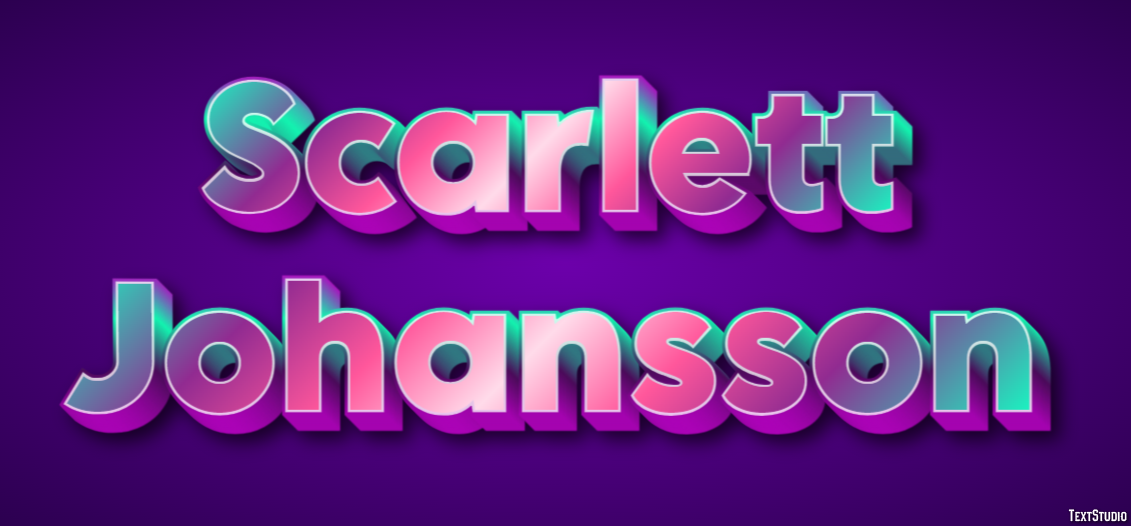 Scarlett Johansson Tekst effect