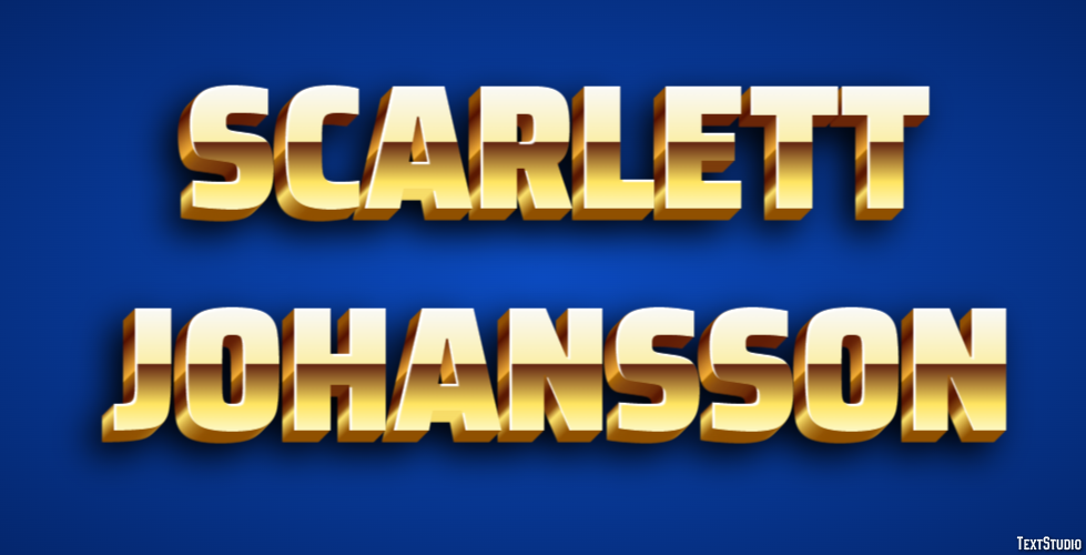 Scarlett Johansson Tekst effect