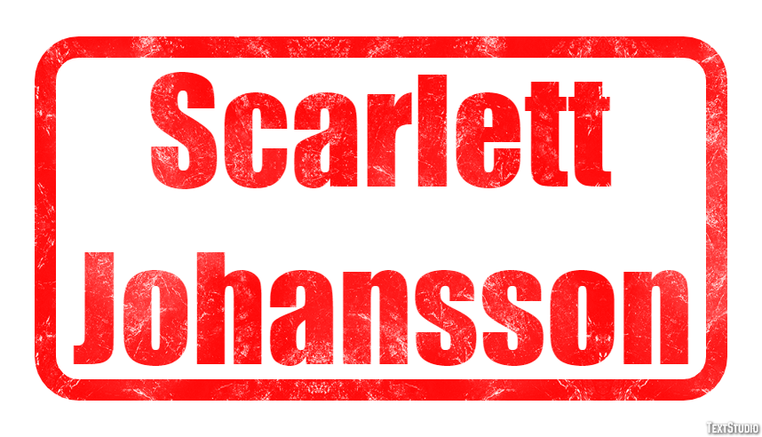 Scarlett Johansson Tekst effect