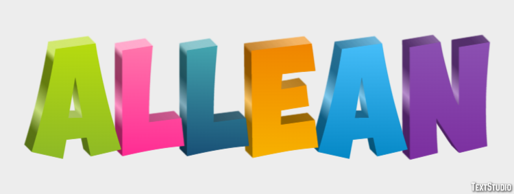 Allean Text effect