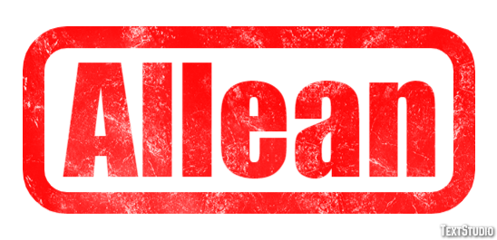 Allean Text effect