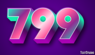 799 Text Effect