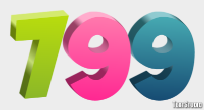 799 Text Effect