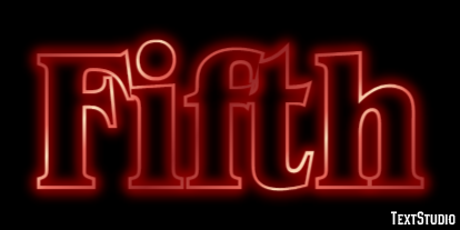 Fifth Text Effect