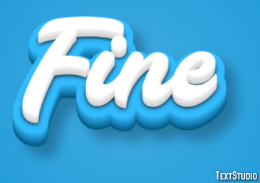 Fine Text effect