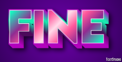 Fine Text effect