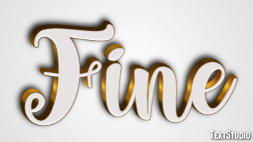Fine Эффект текста