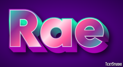 Rae Text effect