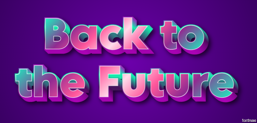 Back to the Future Texteffekt