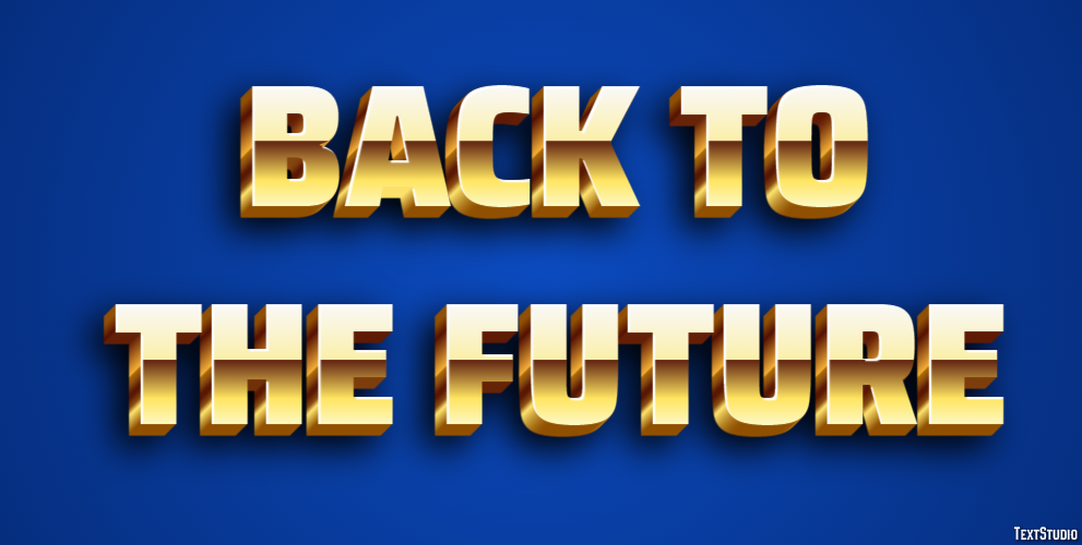Back to the Future テキスト効果
