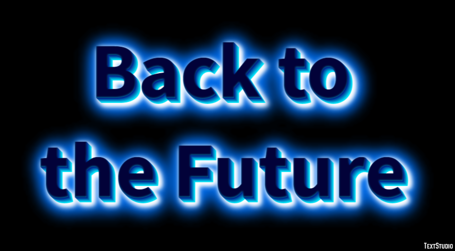 Back to the Future Text Effect