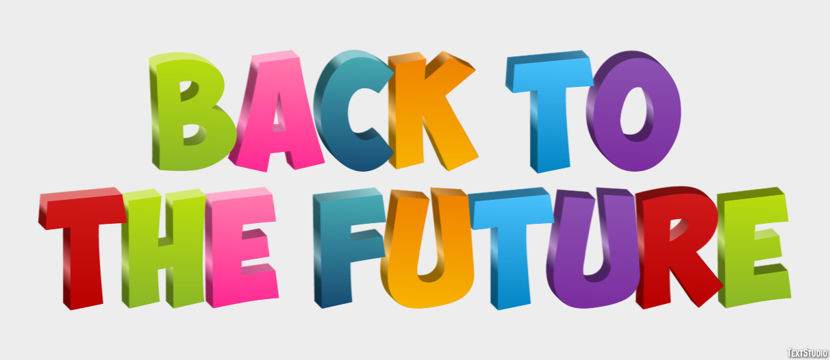 Back to the Future Text effect