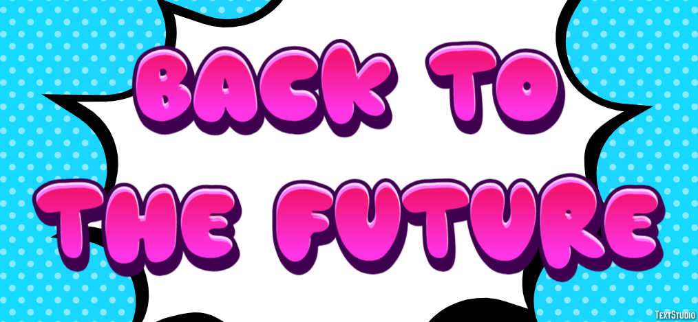 Back to the Future Text effect