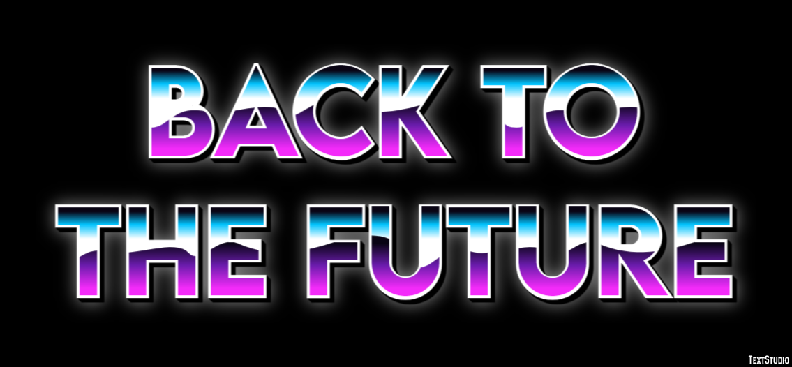 Back to the Future テキスト効果