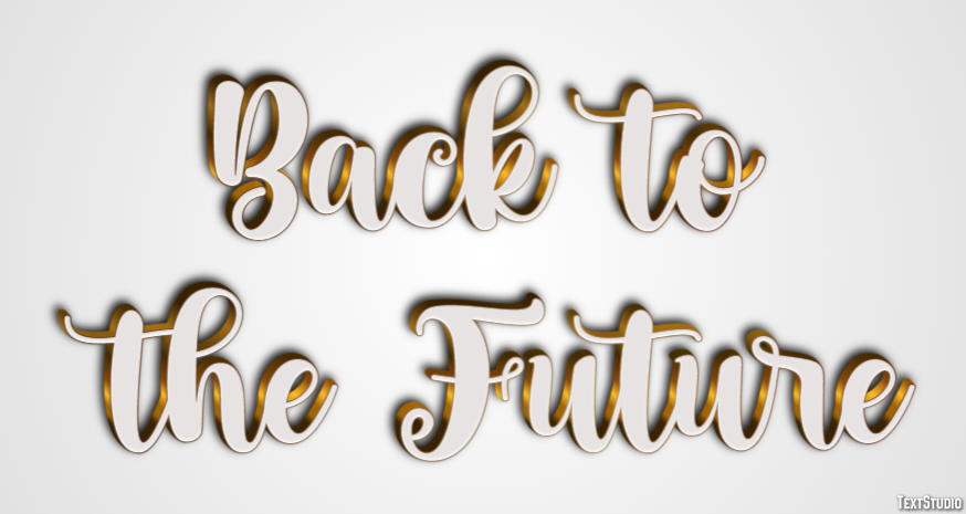 Back to the Future Text Effect