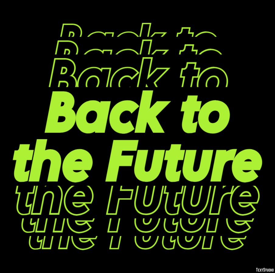 Back to the Future テキスト効果