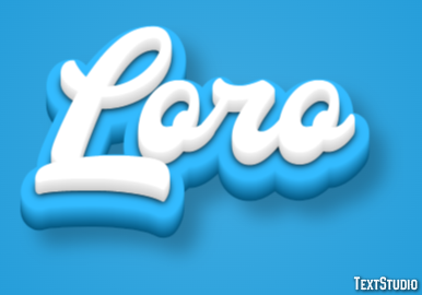 Loro Efecto de texto