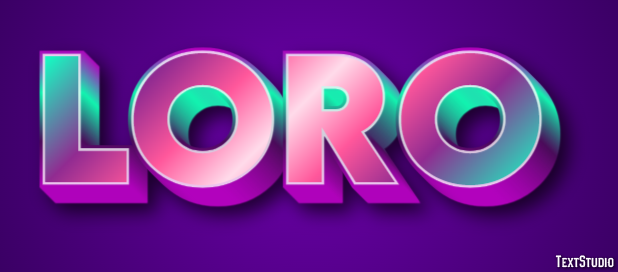 Loro Efecto de texto