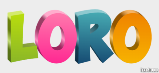 Loro Efecto de Texto