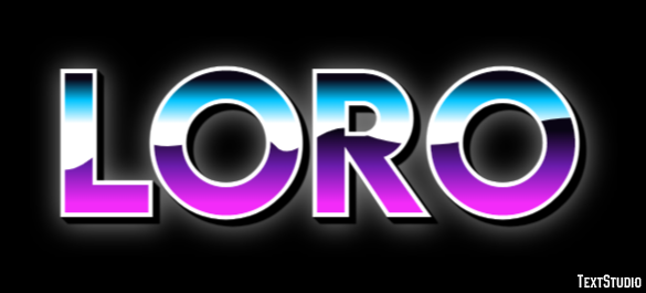 Loro Texteffekt