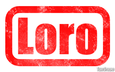 Loro Texteffekt