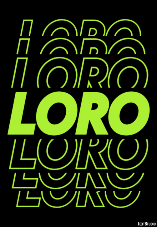 Loro Efecto de texto