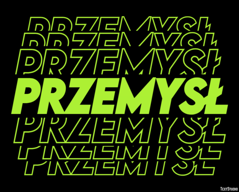 Przemysł Efekt tekstowy